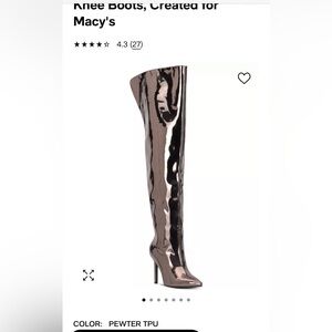 I.N.C PEWTER over the knee Boots.